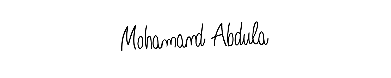 Once you've used our free online signature maker to create your best signature Angelique-Rose-font-FFP style, it's time to enjoy all of the benefits that Mohamand Abdula name signing documents. Mohamand Abdula signature style 5 images and pictures png