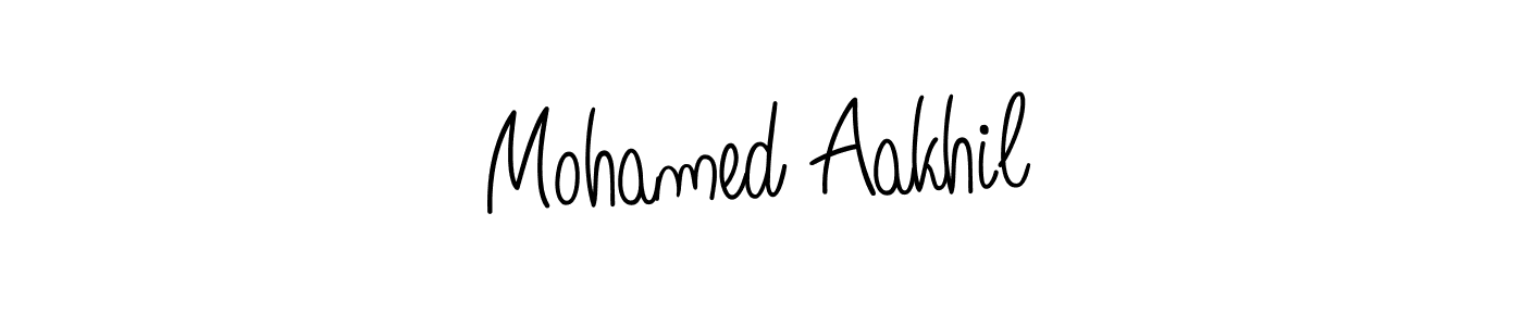 Mohamed Aakhil stylish signature style. Best Handwritten Sign (Angelique-Rose-font-FFP) for my name. Handwritten Signature Collection Ideas for my name Mohamed Aakhil. Mohamed Aakhil signature style 5 images and pictures png