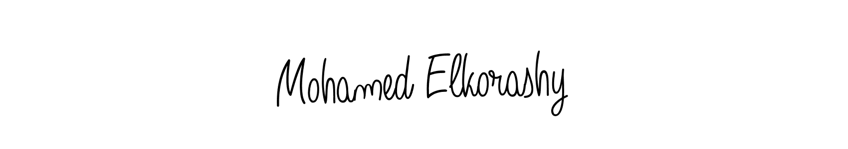 Design your own signature with our free online signature maker. With this signature software, you can create a handwritten (Angelique-Rose-font-FFP) signature for name Mohamed Elkorashy. Mohamed Elkorashy signature style 5 images and pictures png