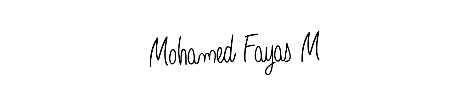 Best and Professional Signature Style for Mohamed Fayas M. Angelique-Rose-font-FFP Best Signature Style Collection. Mohamed Fayas M signature style 5 images and pictures png