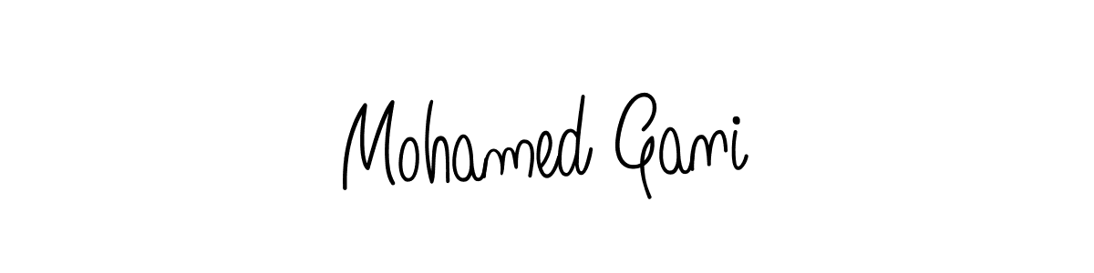 How to Draw Mohamed Gani signature style? Angelique-Rose-font-FFP is a latest design signature styles for name Mohamed Gani. Mohamed Gani signature style 5 images and pictures png