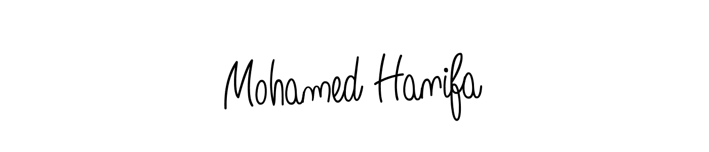 Mohamed Hanifa stylish signature style. Best Handwritten Sign (Angelique-Rose-font-FFP) for my name. Handwritten Signature Collection Ideas for my name Mohamed Hanifa. Mohamed Hanifa signature style 5 images and pictures png