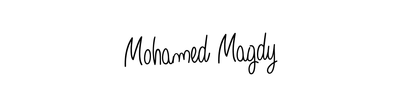 Design your own signature with our free online signature maker. With this signature software, you can create a handwritten (Angelique-Rose-font-FFP) signature for name Mohamed Magdy. Mohamed Magdy signature style 5 images and pictures png