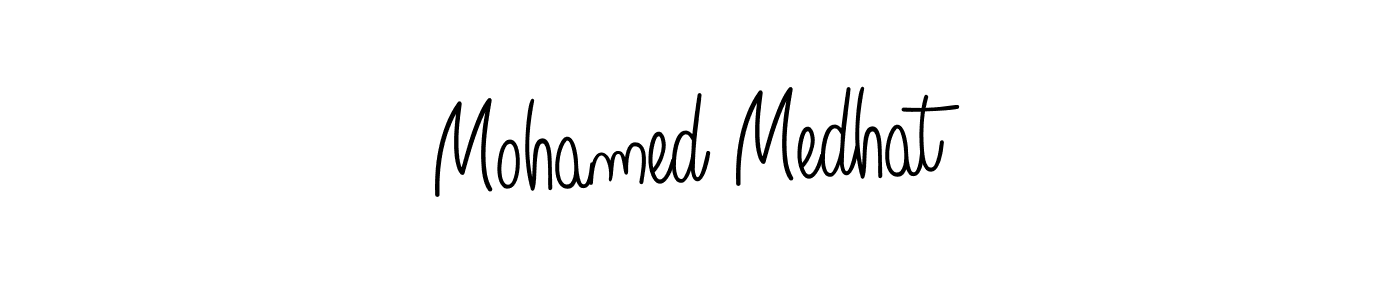 Use a signature maker to create a handwritten signature online. With this signature software, you can design (Angelique-Rose-font-FFP) your own signature for name Mohamed Medhat. Mohamed Medhat signature style 5 images and pictures png