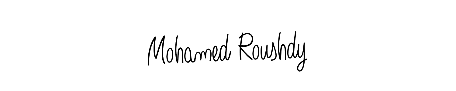 Similarly Angelique-Rose-font-FFP is the best handwritten signature design. Signature creator online .You can use it as an online autograph creator for name Mohamed Roushdy. Mohamed Roushdy signature style 5 images and pictures png
