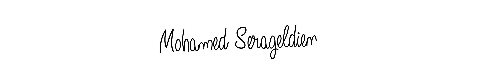 The best way (Angelique-Rose-font-FFP) to make a short signature is to pick only two or three words in your name. The name Mohamed Serageldien include a total of six letters. For converting this name. Mohamed Serageldien signature style 5 images and pictures png