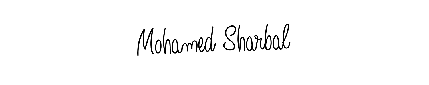 The best way (Angelique-Rose-font-FFP) to make a short signature is to pick only two or three words in your name. The name Mohamed Sharbal include a total of six letters. For converting this name. Mohamed Sharbal signature style 5 images and pictures png