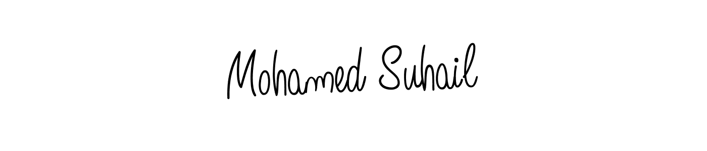 How to make Mohamed Suhail name signature. Use Angelique-Rose-font-FFP style for creating short signs online. This is the latest handwritten sign. Mohamed Suhail signature style 5 images and pictures png