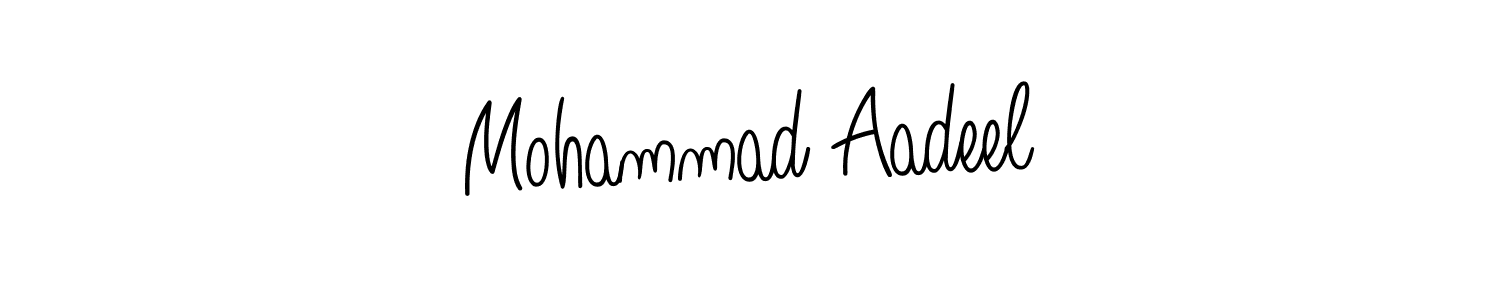 Make a short Mohammad Aadeel signature style. Manage your documents anywhere anytime using Angelique-Rose-font-FFP. Create and add eSignatures, submit forms, share and send files easily. Mohammad Aadeel signature style 5 images and pictures png
