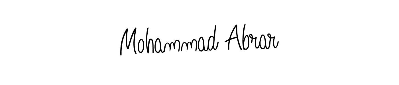 How to Draw Mohammad Abrar signature style? Angelique-Rose-font-FFP is a latest design signature styles for name Mohammad Abrar. Mohammad Abrar signature style 5 images and pictures png