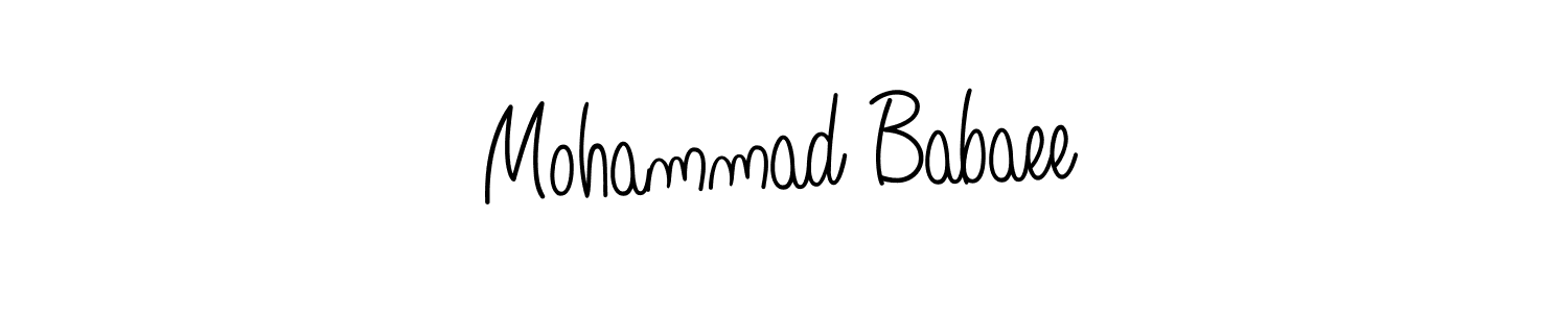 Create a beautiful signature design for name Mohammad Babaee. With this signature (Angelique-Rose-font-FFP) fonts, you can make a handwritten signature for free. Mohammad Babaee signature style 5 images and pictures png