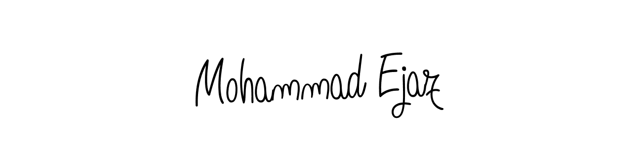 How to make Mohammad Ejaz name signature. Use Angelique-Rose-font-FFP style for creating short signs online. This is the latest handwritten sign. Mohammad Ejaz signature style 5 images and pictures png