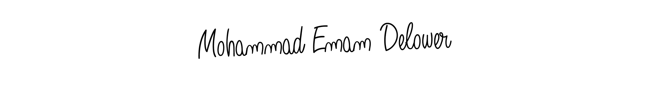 Use a signature maker to create a handwritten signature online. With this signature software, you can design (Angelique-Rose-font-FFP) your own signature for name Mohammad Emam Delower. Mohammad Emam Delower signature style 5 images and pictures png