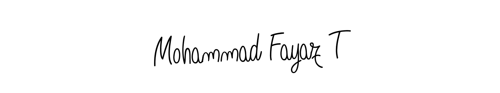 How to Draw Mohammad Fayaz T signature style? Angelique-Rose-font-FFP is a latest design signature styles for name Mohammad Fayaz T. Mohammad Fayaz T signature style 5 images and pictures png