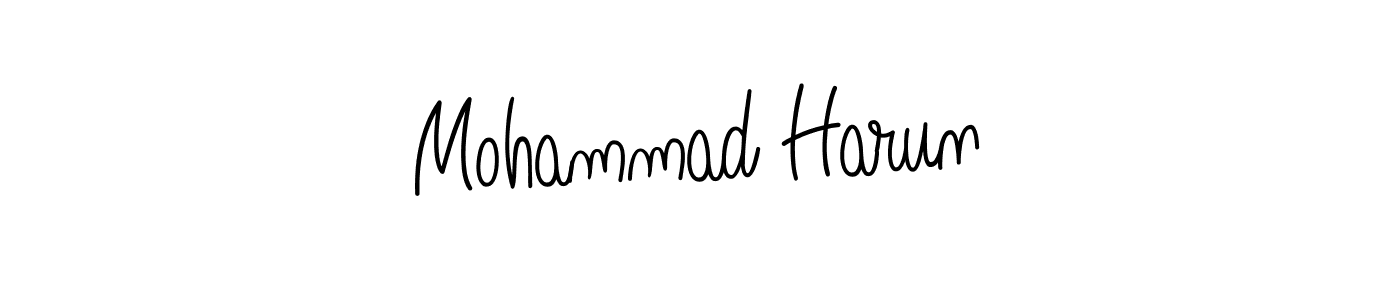 Use a signature maker to create a handwritten signature online. With this signature software, you can design (Angelique-Rose-font-FFP) your own signature for name Mohammad Harun. Mohammad Harun signature style 5 images and pictures png