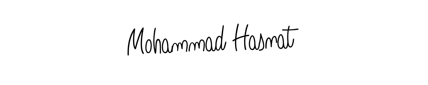 The best way (Angelique-Rose-font-FFP) to make a short signature is to pick only two or three words in your name. The name Mohammad Hasnat include a total of six letters. For converting this name. Mohammad Hasnat signature style 5 images and pictures png