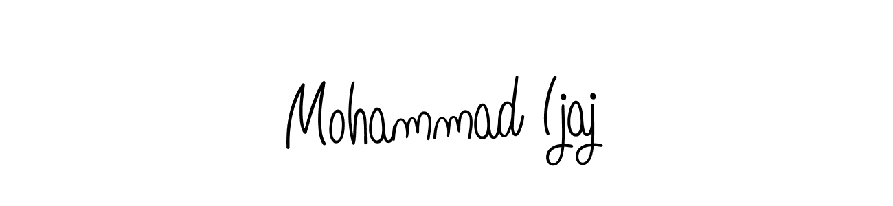 You should practise on your own different ways (Angelique-Rose-font-FFP) to write your name (Mohammad Ijaj) in signature. don't let someone else do it for you. Mohammad Ijaj signature style 5 images and pictures png