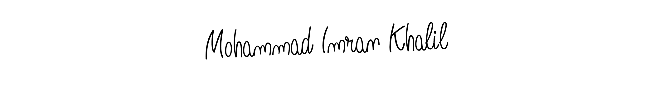 Make a beautiful signature design for name Mohammad Imran Khalil. With this signature (Angelique-Rose-font-FFP) style, you can create a handwritten signature for free. Mohammad Imran Khalil signature style 5 images and pictures png