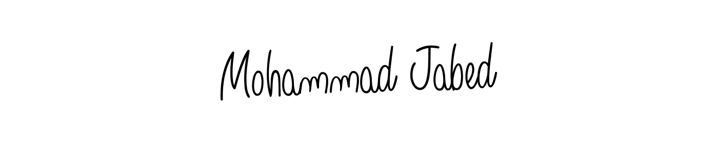 You should practise on your own different ways (Angelique-Rose-font-FFP) to write your name (Mohammad Jabed) in signature. don't let someone else do it for you. Mohammad Jabed signature style 5 images and pictures png