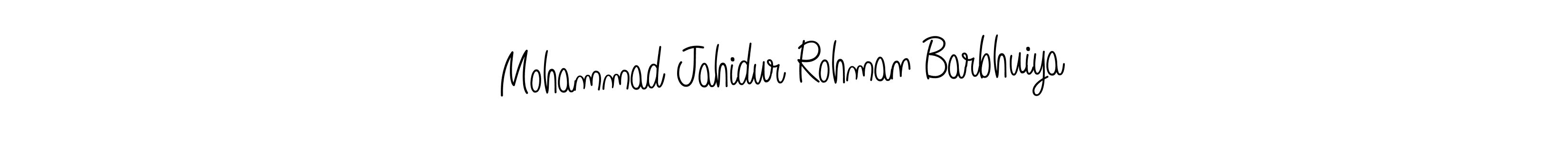 Create a beautiful signature design for name Mohammad Jahidur Rohman Barbhuiya. With this signature (Angelique-Rose-font-FFP) fonts, you can make a handwritten signature for free. Mohammad Jahidur Rohman Barbhuiya signature style 5 images and pictures png