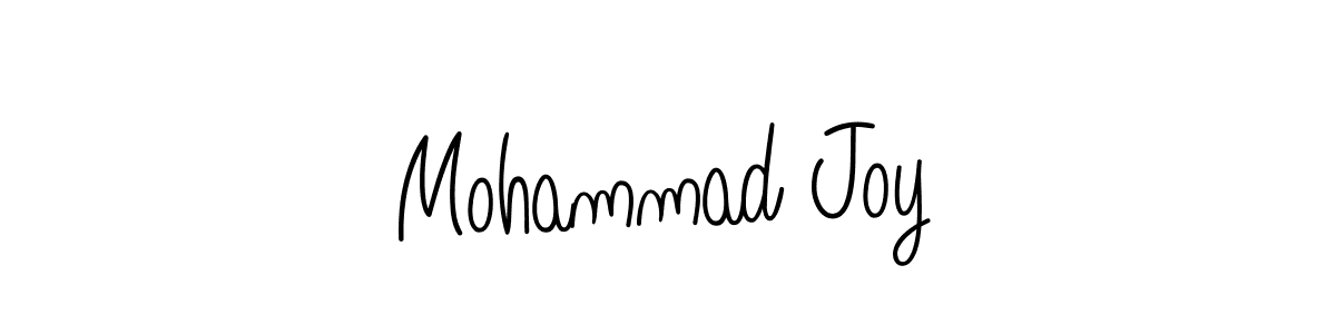 You should practise on your own different ways (Angelique-Rose-font-FFP) to write your name (Mohammad Joy) in signature. don't let someone else do it for you. Mohammad Joy signature style 5 images and pictures png