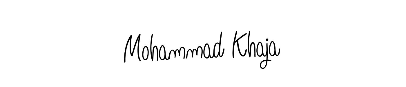 Mohammad Khaja stylish signature style. Best Handwritten Sign (Angelique-Rose-font-FFP) for my name. Handwritten Signature Collection Ideas for my name Mohammad Khaja. Mohammad Khaja signature style 5 images and pictures png
