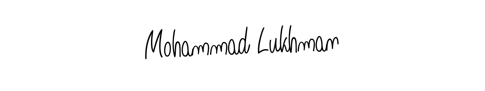 Use a signature maker to create a handwritten signature online. With this signature software, you can design (Angelique-Rose-font-FFP) your own signature for name Mohammad Lukhman. Mohammad Lukhman signature style 5 images and pictures png