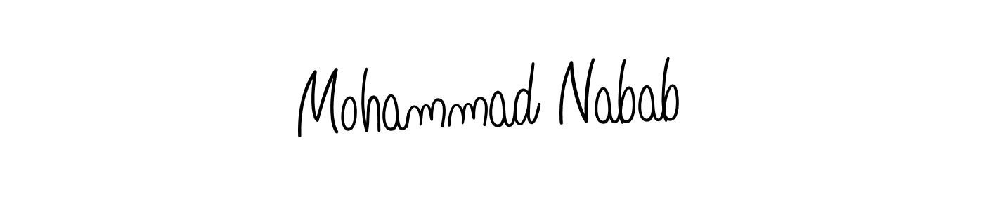 Once you've used our free online signature maker to create your best signature Angelique-Rose-font-FFP style, it's time to enjoy all of the benefits that Mohammad Nabab name signing documents. Mohammad Nabab signature style 5 images and pictures png
