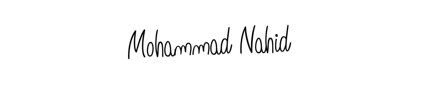 Angelique-Rose-font-FFP is a professional signature style that is perfect for those who want to add a touch of class to their signature. It is also a great choice for those who want to make their signature more unique. Get Mohammad Nahid name to fancy signature for free. Mohammad Nahid signature style 5 images and pictures png