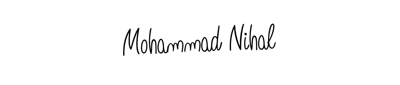 How to Draw Mohammad Nihal signature style? Angelique-Rose-font-FFP is a latest design signature styles for name Mohammad Nihal. Mohammad Nihal signature style 5 images and pictures png
