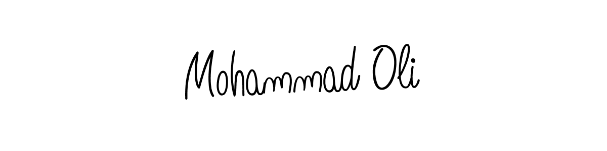 How to make Mohammad Oli name signature. Use Angelique-Rose-font-FFP style for creating short signs online. This is the latest handwritten sign. Mohammad Oli signature style 5 images and pictures png