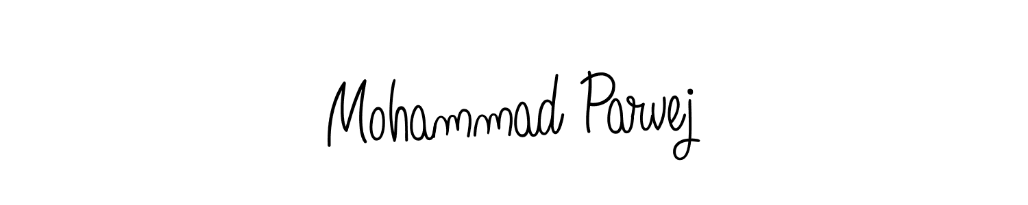 Make a beautiful signature design for name Mohammad Parvej. With this signature (Angelique-Rose-font-FFP) style, you can create a handwritten signature for free. Mohammad Parvej signature style 5 images and pictures png