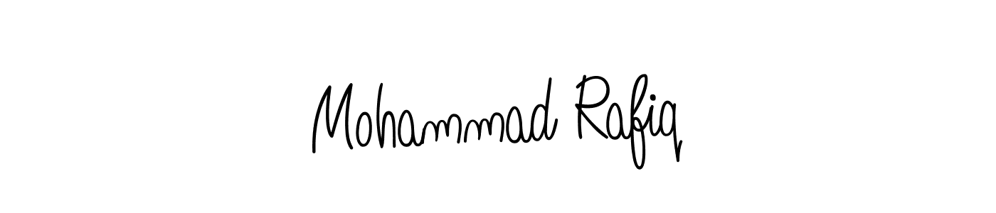 Use a signature maker to create a handwritten signature online. With this signature software, you can design (Angelique-Rose-font-FFP) your own signature for name Mohammad Rafiq. Mohammad Rafiq signature style 5 images and pictures png