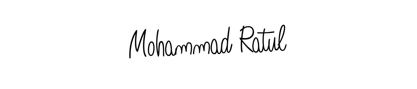 Design your own signature with our free online signature maker. With this signature software, you can create a handwritten (Angelique-Rose-font-FFP) signature for name Mohammad Ratul. Mohammad Ratul signature style 5 images and pictures png