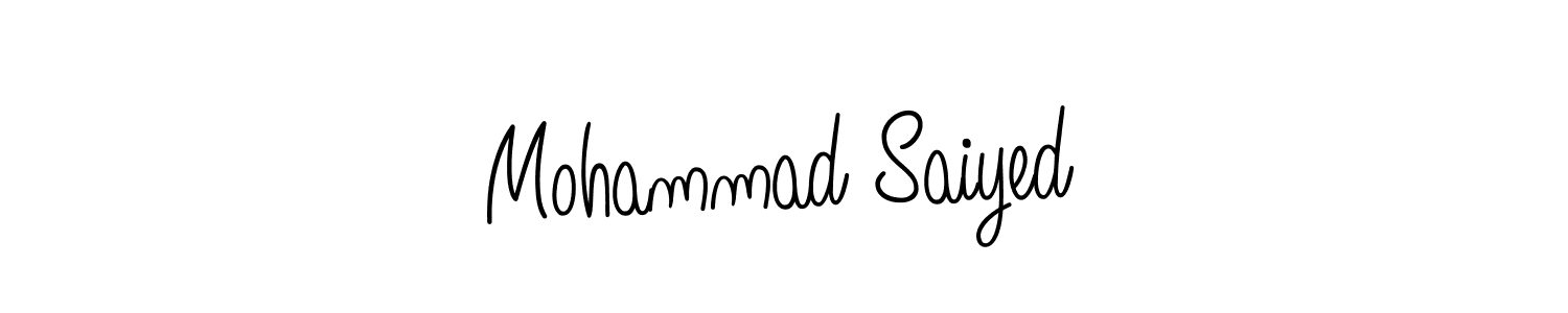 How to make Mohammad Saiyed name signature. Use Angelique-Rose-font-FFP style for creating short signs online. This is the latest handwritten sign. Mohammad Saiyed signature style 5 images and pictures png