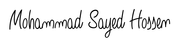 Elevate your brand with a stunning Mohammad Sayed Hossen eSignature. The Angelique-Rose-font-FFP style provides a balanced, flowing aesthetic for everyday signing. Mohammad Sayed Hossen signature style 5 images and pictures png