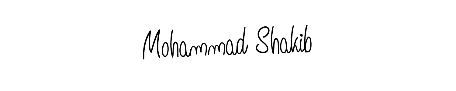 You should practise on your own different ways (Angelique-Rose-font-FFP) to write your name (Mohammad Shakib) in signature. don't let someone else do it for you. Mohammad Shakib signature style 5 images and pictures png