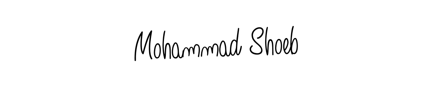 Design your own signature with our free online signature maker. With this signature software, you can create a handwritten (Angelique-Rose-font-FFP) signature for name Mohammad Shoeb. Mohammad Shoeb signature style 5 images and pictures png