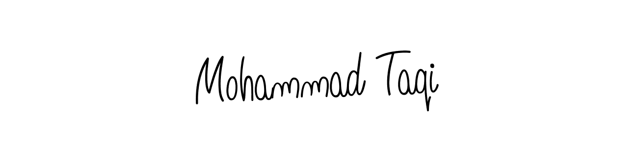 Design your own signature with our free online signature maker. With this signature software, you can create a handwritten (Angelique-Rose-font-FFP) signature for name Mohammad Taqi. Mohammad Taqi signature style 5 images and pictures png