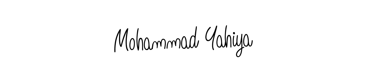 How to make Mohammad Yahiya name signature. Use Angelique-Rose-font-FFP style for creating short signs online. This is the latest handwritten sign. Mohammad Yahiya signature style 5 images and pictures png