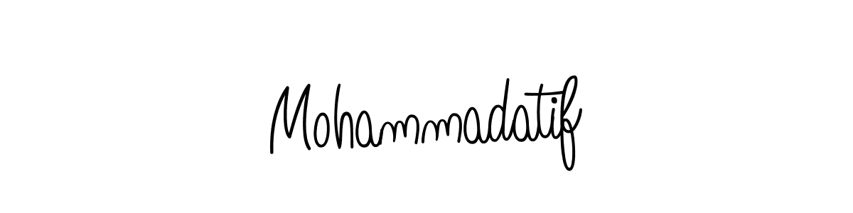 Similarly Angelique-Rose-font-FFP is the best handwritten signature design. Signature creator online .You can use it as an online autograph creator for name Mohammadatif. Mohammadatif signature style 5 images and pictures png