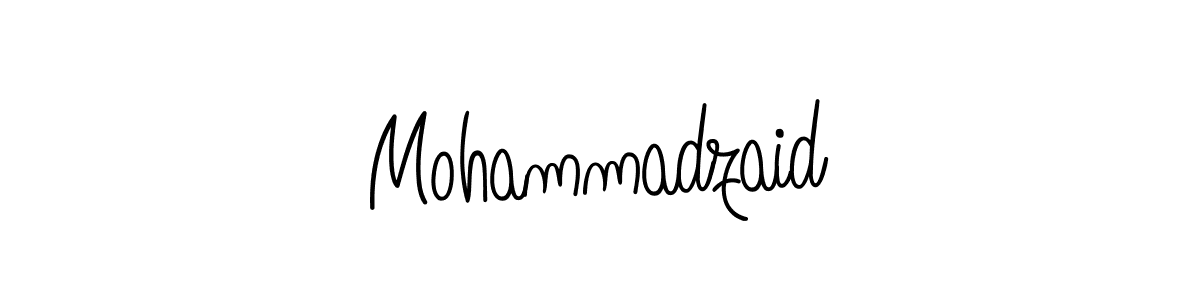 Use a signature maker to create a handwritten signature online. With this signature software, you can design (Angelique-Rose-font-FFP) your own signature for name Mohammadzaid. Mohammadzaid signature style 5 images and pictures png