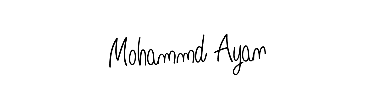 How to Draw Mohammd Ayan signature style? Angelique-Rose-font-FFP is a latest design signature styles for name Mohammd Ayan. Mohammd Ayan signature style 5 images and pictures png