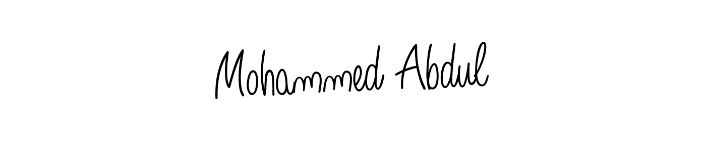 How to Draw Mohammed Abdul signature style? Angelique-Rose-font-FFP is a latest design signature styles for name Mohammed Abdul. Mohammed Abdul signature style 5 images and pictures png