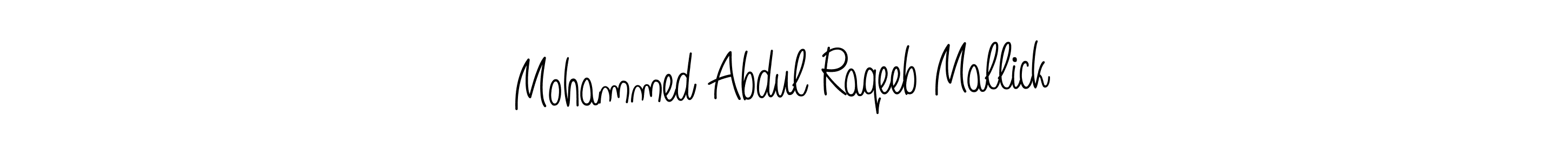 Angelique-Rose-font-FFP is a professional signature style that is perfect for those who want to add a touch of class to their signature. It is also a great choice for those who want to make their signature more unique. Get Mohammed Abdul Raqeeb Mallick name to fancy signature for free. Mohammed Abdul Raqeeb Mallick signature style 5 images and pictures png