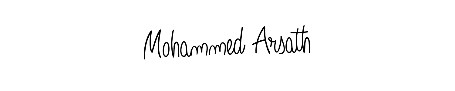 How to make Mohammed Arsath name signature. Use Angelique-Rose-font-FFP style for creating short signs online. This is the latest handwritten sign. Mohammed Arsath signature style 5 images and pictures png