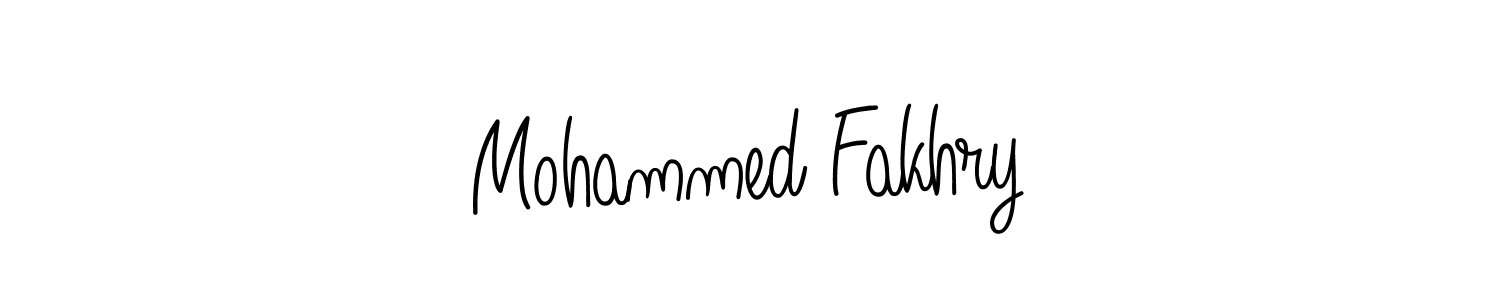 How to make Mohammed Fakhry name signature. Use Angelique-Rose-font-FFP style for creating short signs online. This is the latest handwritten sign. Mohammed Fakhry signature style 5 images and pictures png