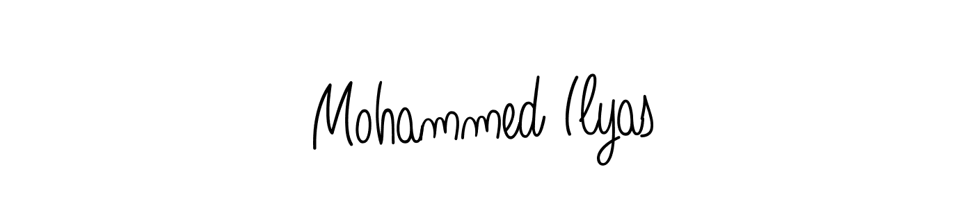 The best way (Angelique-Rose-font-FFP) to make a short signature is to pick only two or three words in your name. The name Mohammed Ilyas include a total of six letters. For converting this name. Mohammed Ilyas signature style 5 images and pictures png