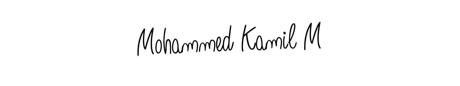 Create a beautiful signature design for name Mohammed Kamil M. With this signature (Angelique-Rose-font-FFP) fonts, you can make a handwritten signature for free. Mohammed Kamil M signature style 5 images and pictures png