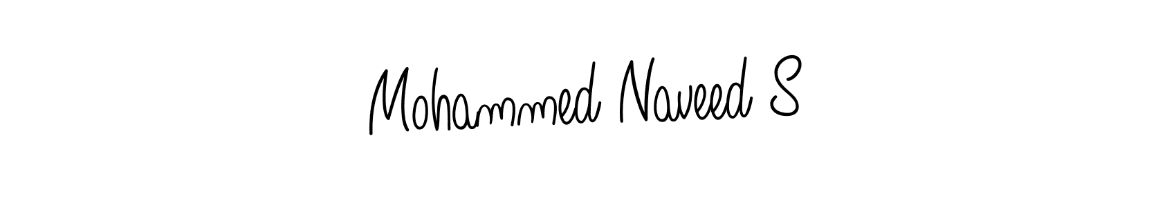 It looks lik you need a new signature style for name Mohammed Naveed S. Design unique handwritten (Angelique-Rose-font-FFP) signature with our free signature maker in just a few clicks. Mohammed Naveed S signature style 5 images and pictures png